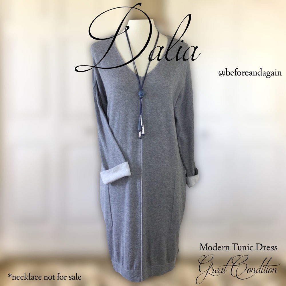 Modern Grey Heather Dress/Tunic By Dalia